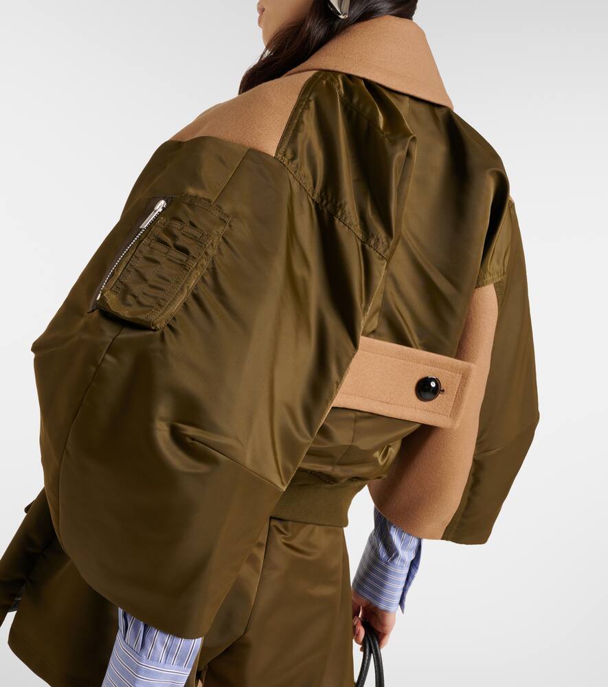 Sacai Wool and twill jacket