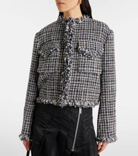 Sacai Wool-blend tweed jacket