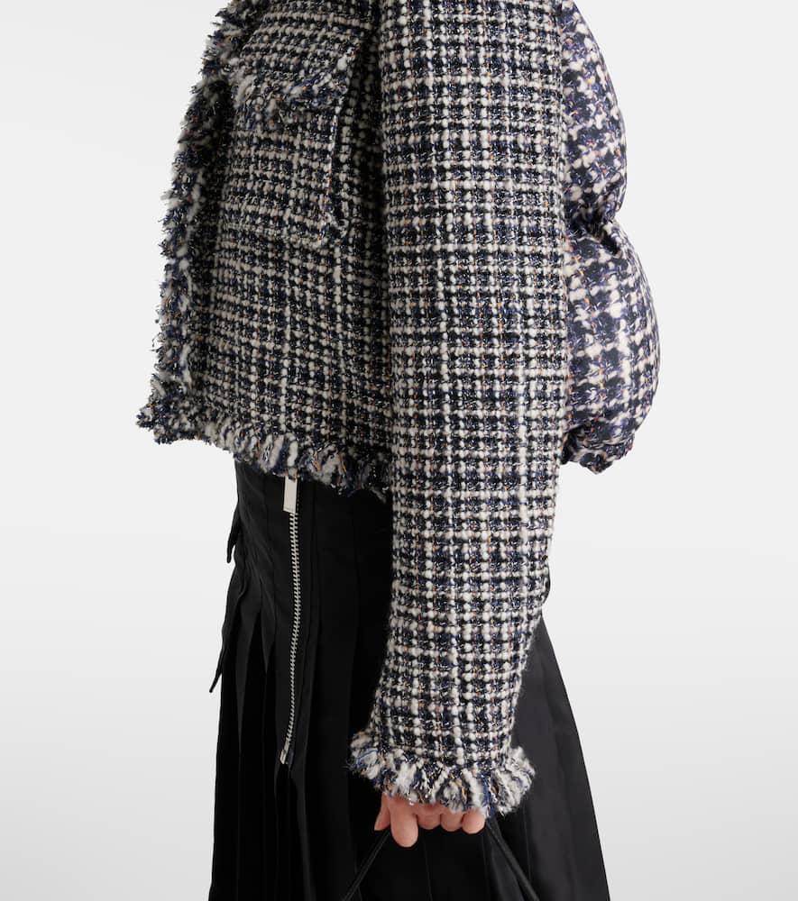 Sacai Wool-blend tweed jacket