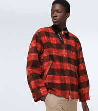 Sacai x Eric Haze checked cotton blouson jacket