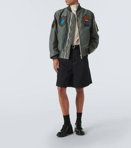 Sacai x Mark Gonzales appliqu√É¬© twill bomber jacket