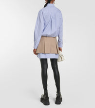 Sacai x Thomas Mason cotton and wool shirt dress