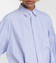 Sacai x Thomas Mason cotton and wool shirt dress