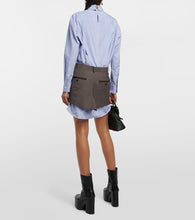 Sacai x Thomas Mason cotton minidress