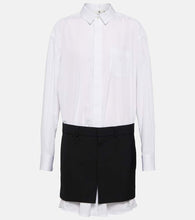 Sacai x Thomas Mason cotton minidress