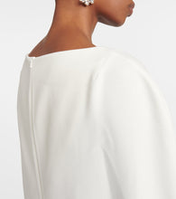Safiyaa Abrielle embellished caped gown
