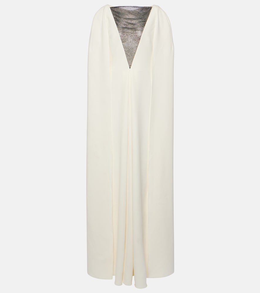 Safiyaa Abrielle embellished caped gown. Safiyaa Abrielle 缀饰披肩礼服