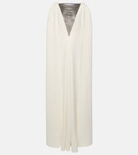 Safiyaa Abrielle embellished caped gown