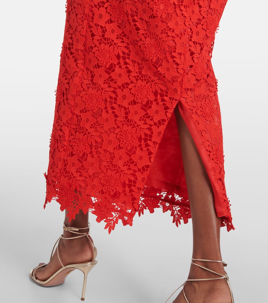 Safiyaa Alani lace midi dress