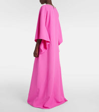 Safiyaa Amarella crystal-embellished crêpe gown