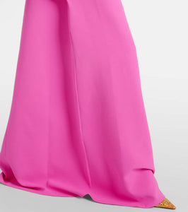 Safiyaa Amarella crystal-embellished crêpe gown