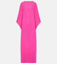 Safiyaa Amarella crystal-embellished crêpe gown