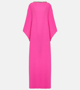 Safiyaa Amarella crystal-embellished crêpe gown