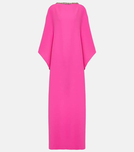 Safiyaa Amarella crystal-embellished crêpe gown