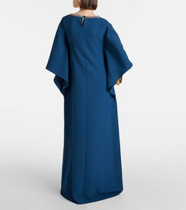 Safiyaa Amarella embellished crêpe gown
