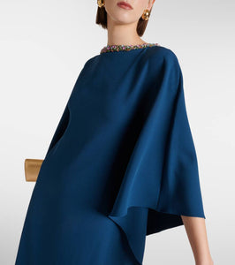 Safiyaa Amarella embellished crêpe gown