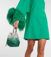 Safiyaa Arama feather-trimmed minidress