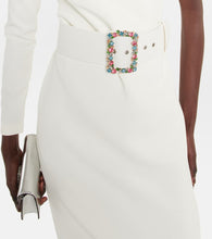 Safiyaa Asymmetrical crêpe midi dress