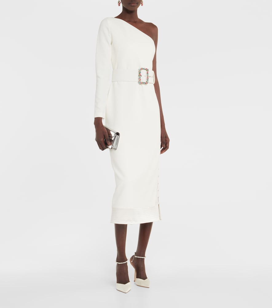Safiyaa Asymmetrical  midi dress