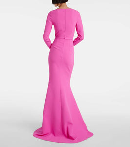 Safiyaa Auria crêpe gown