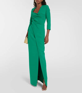 Safiyaa Ayanna crêpe gown