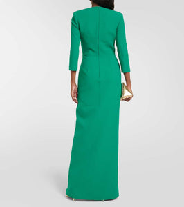Safiyaa Ayanna crêpe gown
