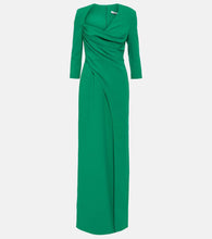 Safiyaa Ayanna crêpe gown