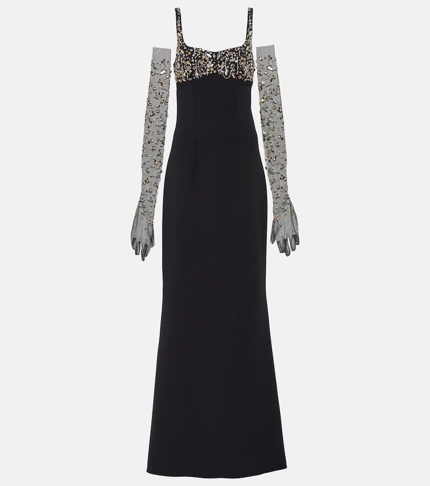 Safiyaa Beatriz embellished gown. Safiyaa Beatriz 缀饰礼服