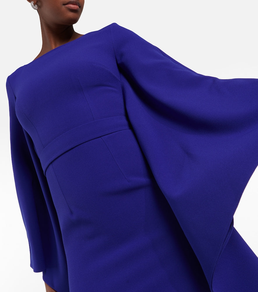 Safiyaa Boat N Flared belted maxi dress