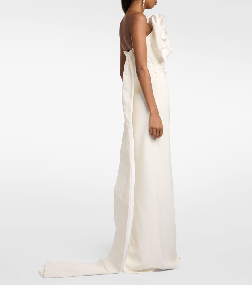 Safiyaa Bridal Briannie crêpe and faille gown
