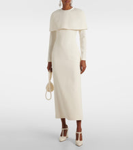 Safiyaa Bridal Gullu caped  midi dress