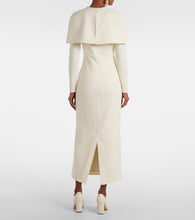 Safiyaa Bridal Gullu caped  midi dress