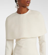 Safiyaa Bridal Gullu caped  midi dress