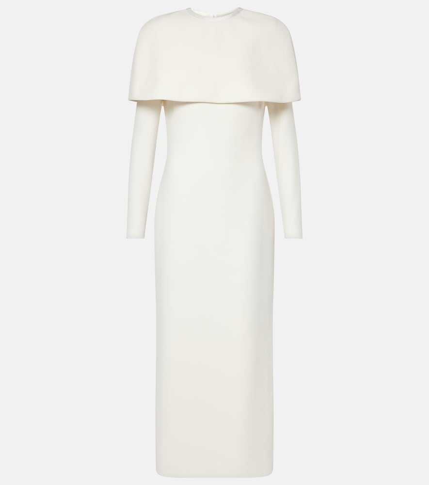 Safiyaa Bridal Gullu caped  midi dress. Safiyaa Bridal Gullu 披肩中长连衣裙