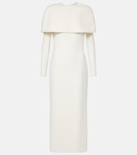 Safiyaa Bridal Gullu caped  midi dress. Safiyaa Bridal Gullu 披肩中长连衣裙