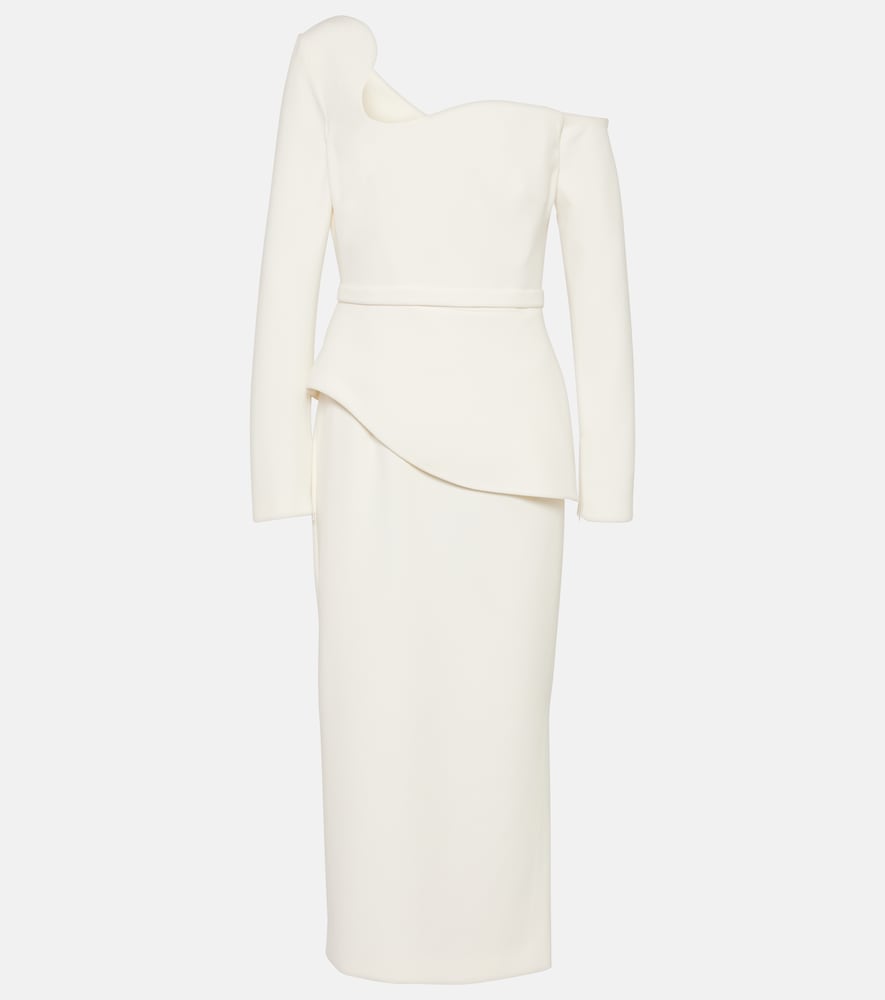 Safiyaa Bridal asymmetric midi dress. Safiyaa Bridal 不对称中长连衣裙