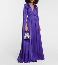 Safiyaa Bridal chiffon cape gown