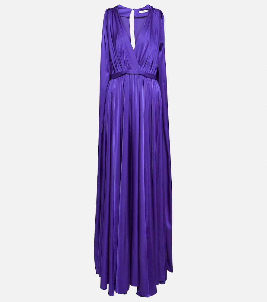 Safiyaa Bridal chiffon cape gown. Safiyaa 新娘雪纺斗篷礼服
