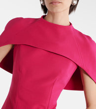 Safiyaa Caped midi dress