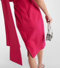 Safiyaa Caped midi dress