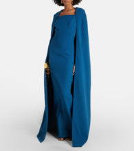 Safiyaa Cinza caped  gown