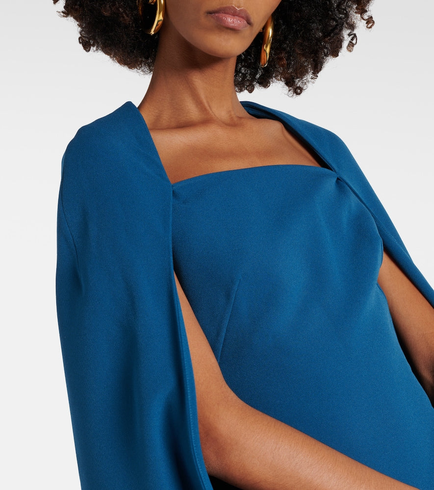 Safiyaa Cinza caped  gown