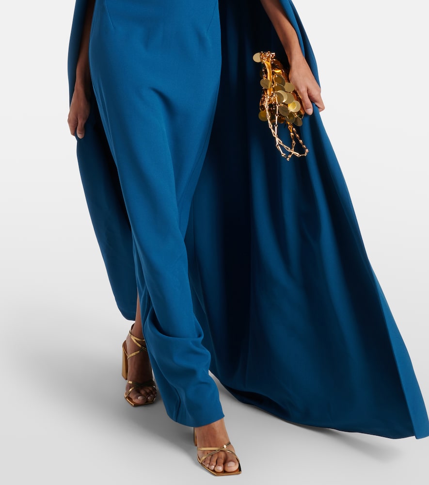 Safiyaa Cinza caped  gown