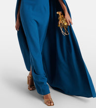 Safiyaa Cinza caped  gown