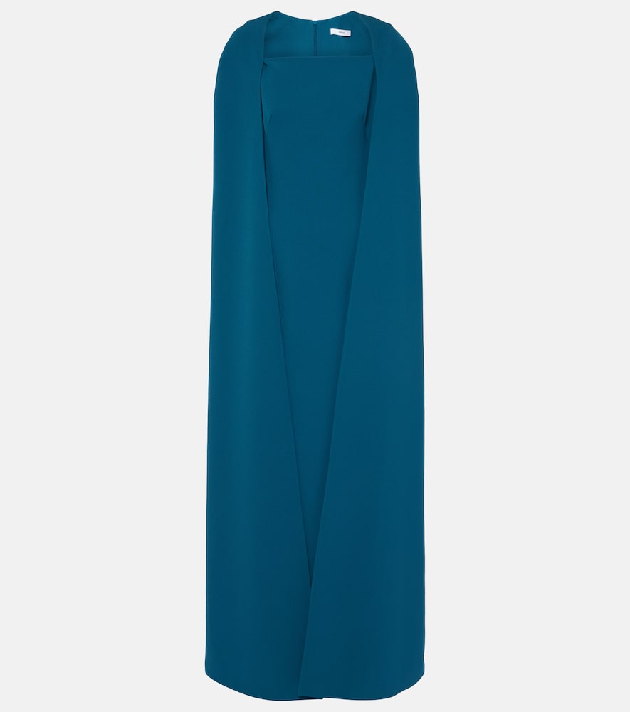 Safiyaa Cinza caped  gown. 萨菲娅·辛扎披肩礼服