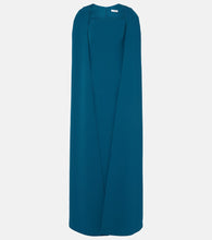 Safiyaa Cinza caped  gown. 萨菲娅·辛扎披肩礼服