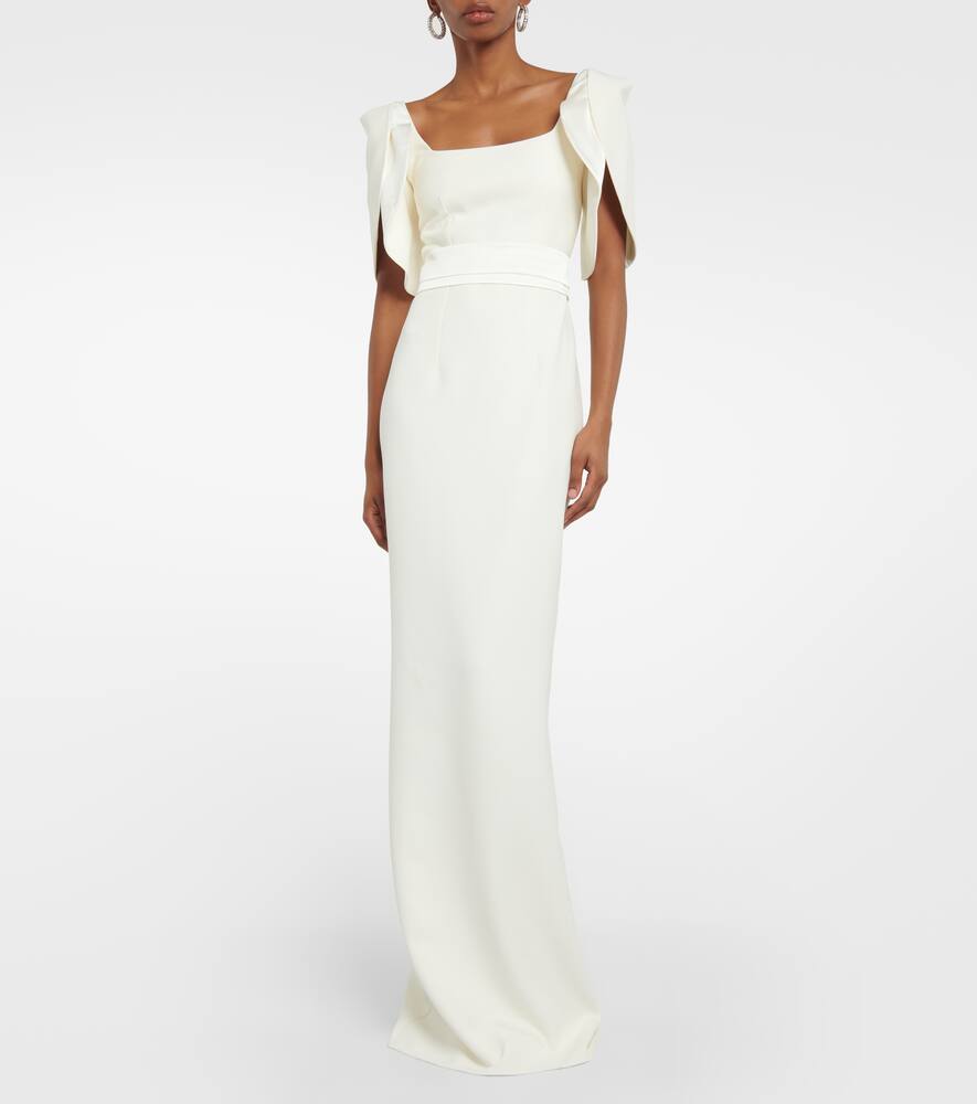 Safiyaa Cr√É¬™pe bridal gown
