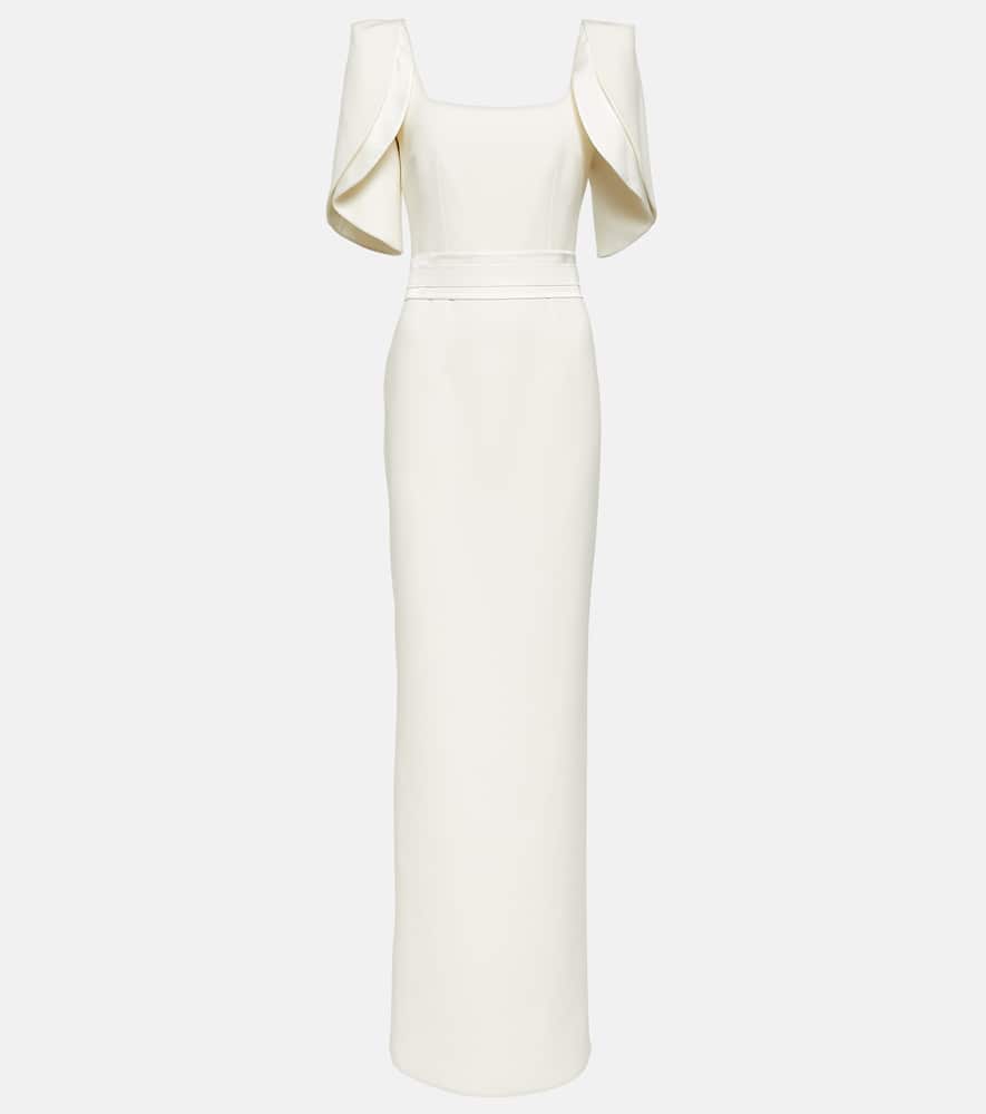 Safiyaa Cr√É¬™pe bridal gown