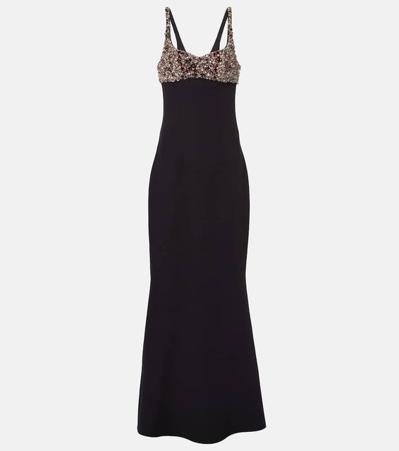 Safiyaa Crystal-embellished gown