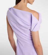 Safiyaa Derra draped crêpe gown